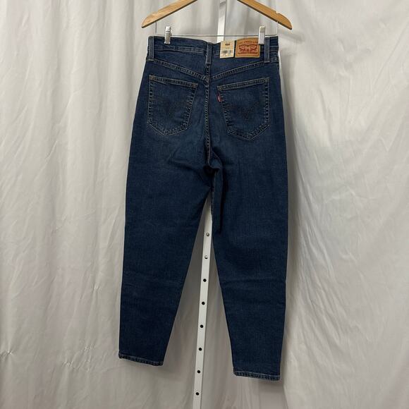 Levis Womens Jeans 30x29 Mom High Waisted Blue Stretch Tapered - Picture 11 of 11